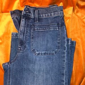 Point Sur Denim, High waist, capri length